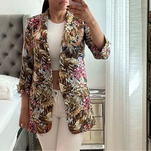 ZARA BLAZER. BEAUTIFUL PRINT